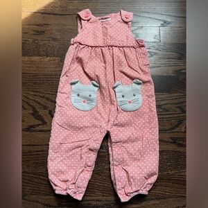 Baby Boden mouse dungarees/overalls size 6-12 months